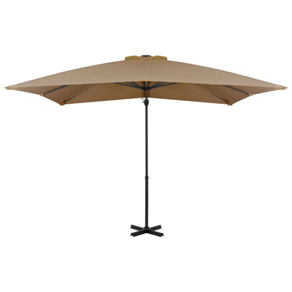 Ombrellone a Sbalzo con Palo in Alluminio 250x250 cm Tortora