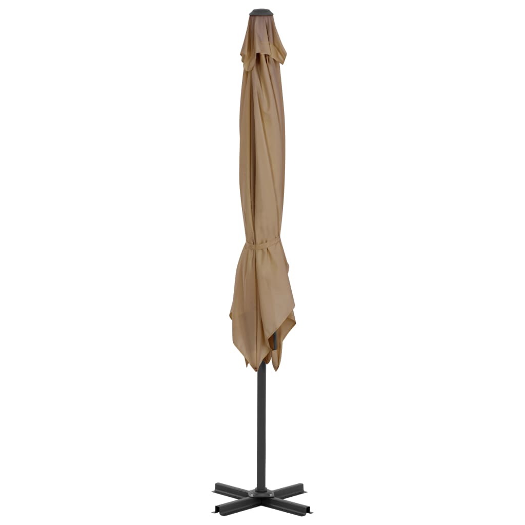 Ombrellone a Sbalzo con Palo in Alluminio 250x250 cm Tortora