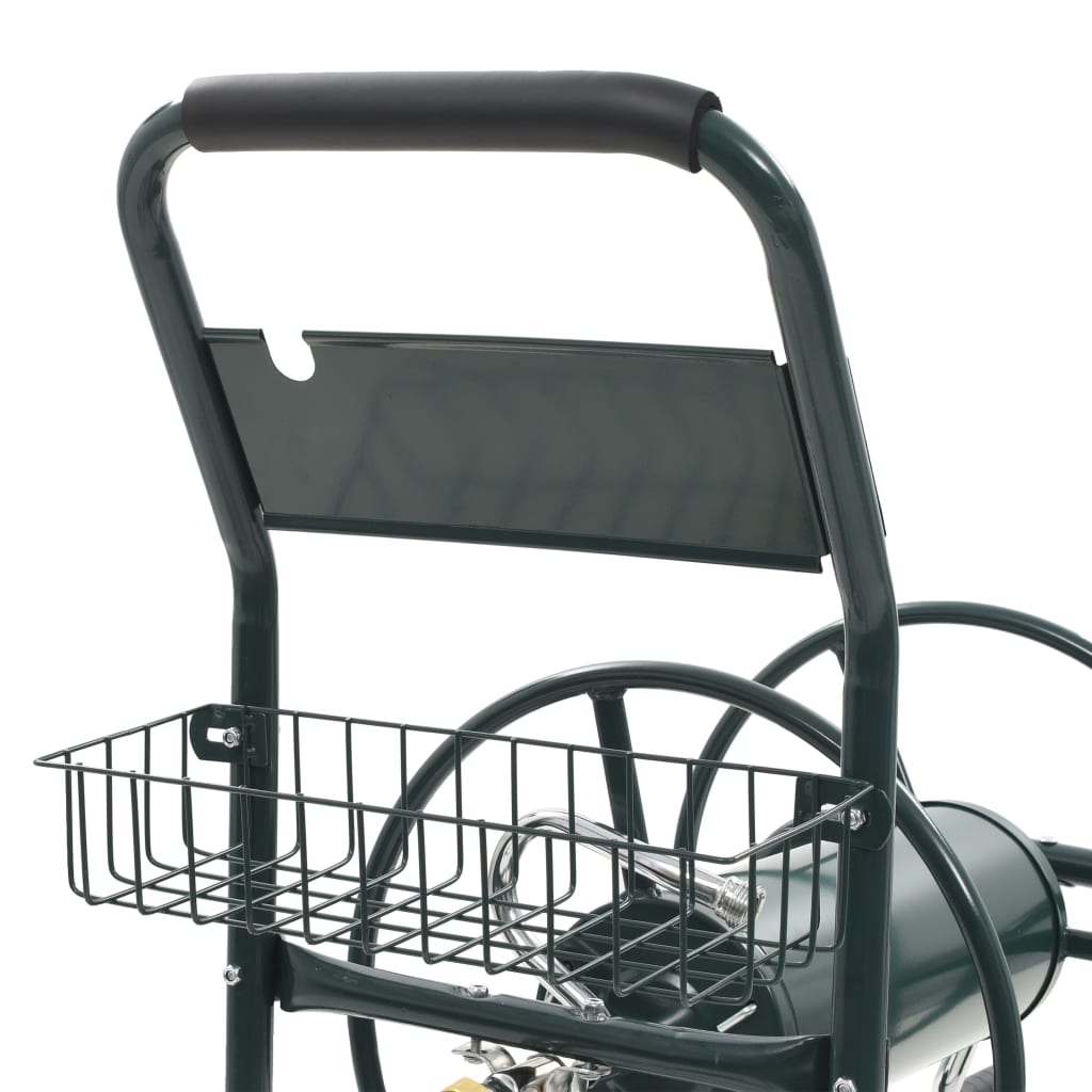 Carrello Avvolgitubi da Giardino Connettori 1/2" 75 m Acciaio