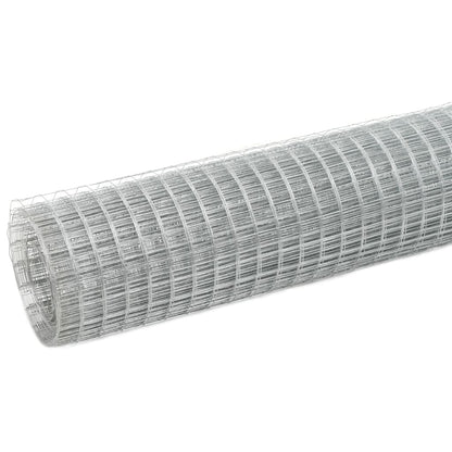 Recinzione in Rete per Pollaio Acciaio Zincato 10x1,5 m Argento