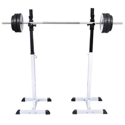 Stazione per Squat con Bilanciere e Set di Manubri da 60,5 kg