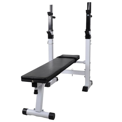 Panca Reclinabile con Rack Bilanciere e Set Manubri 90 kg