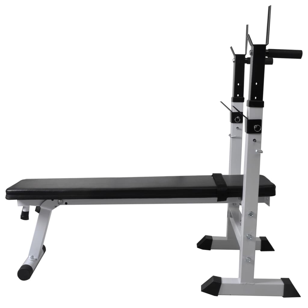 Panca Reclinabile con Rack Bilanciere e Set Manubri 90 kg