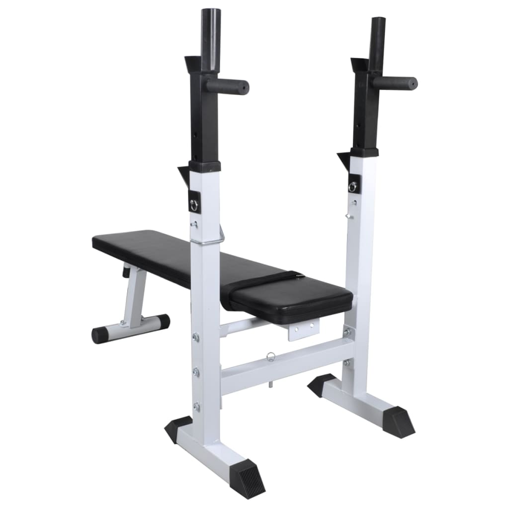 Panca Reclinabile con Rack Bilanciere e Set Manubri 90 kg