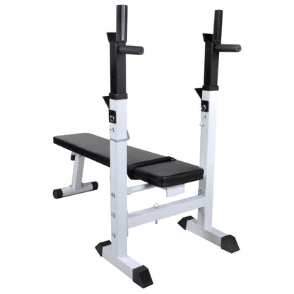 Panca Reclinabile con Rack Bilanciere e Set Manubri 90 kg
