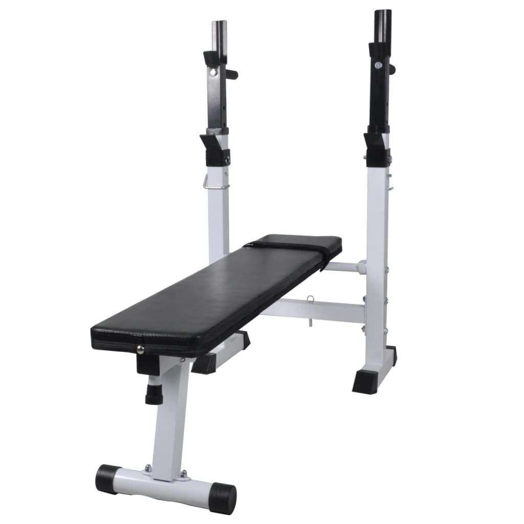 Panca Reclinabile con Rack Bilanciere e Set Manubri 120 kg