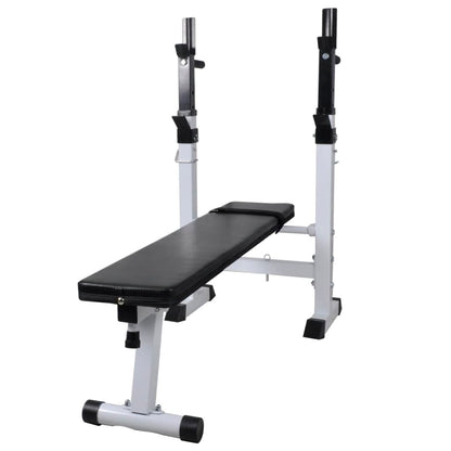 Panca Reclinabile con Rack Bilanciere e Set Manubri 120 kg