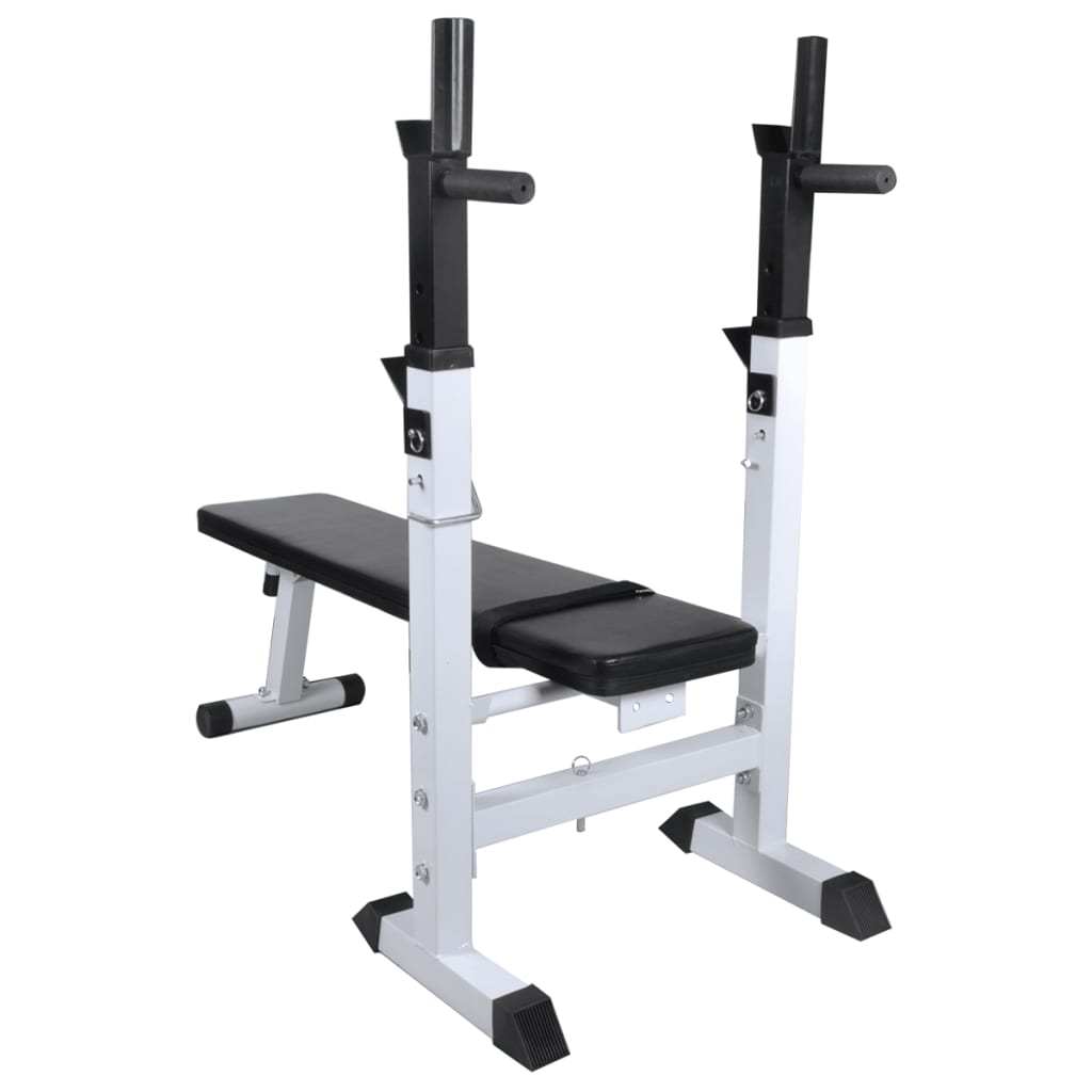 Panca Reclinabile con Rack Bilanciere e Set Manubri 120 kg
