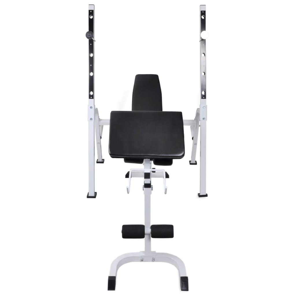 Panca Multifunzione con Rack Bilanciere e Set Manubri 120 kg