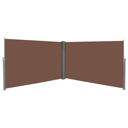 Tenda da Sole Laterale Retrattile Marrone 180x600 cm