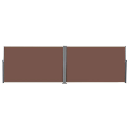 Tenda da Sole Laterale Retrattile Marrone 180x600 cm