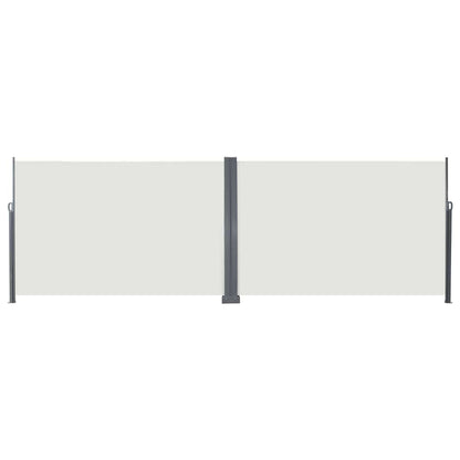 Tenda laterale retrattile Crema 600 x 200 cm Metallo