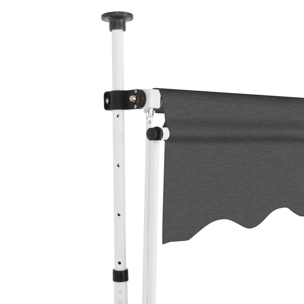 Tenda da Sole Retrattile Manuale 400 cm Antracite