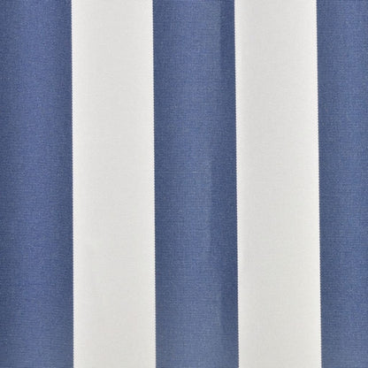 Tendone Parasole in Tela Blu e Bianco 3,5x2,5 m