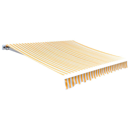 Tendone Parasole in Tela Arancione e Bianco 350x250 cm