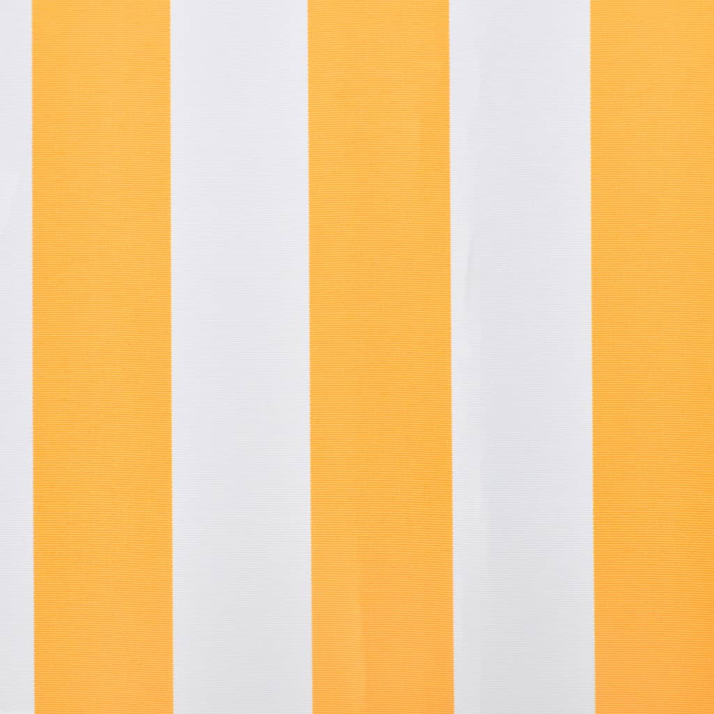 Tendone Parasole in Tela Arancione e Bianco 350x250 cm