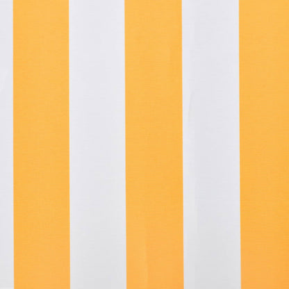 Tendone Parasole in Tela Arancione e Bianco 350x250 cm