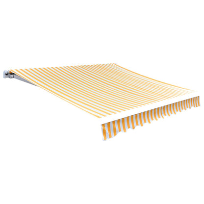 Tendone Parasole in Tela Arancione e Bianco 450x300 cm