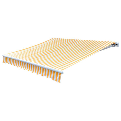 Tendone Parasole in Tela Arancione e Bianco 500x300 cm