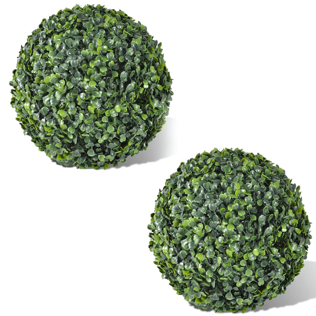Sfere di Bosso Artificiale 2 pz 35 cm