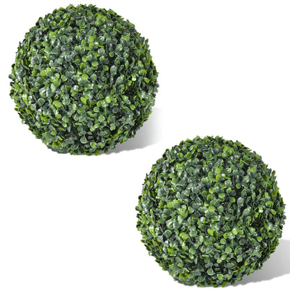 Sfere di Bosso Artificiale 2 pz 35 cm