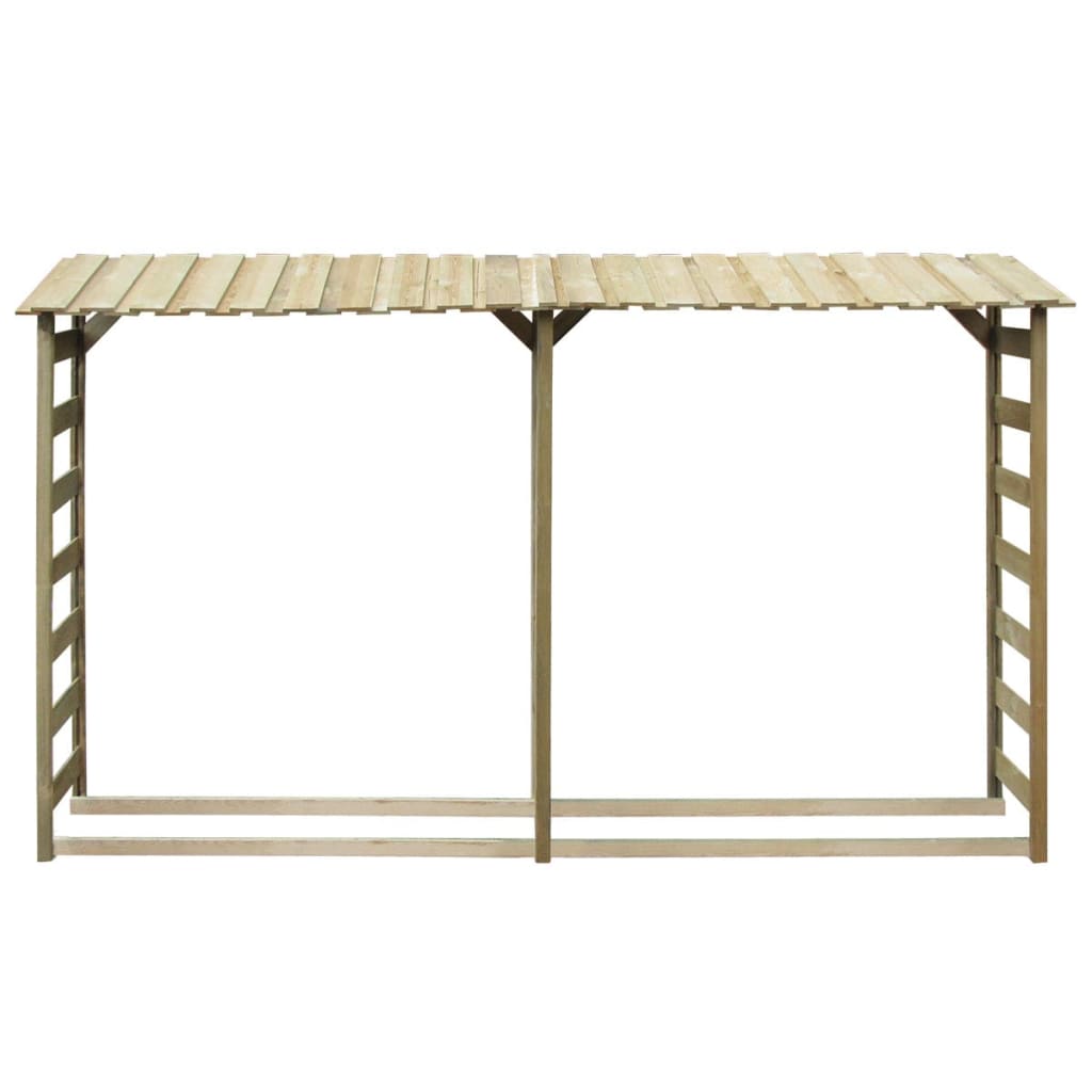 Capannone per Legname 300x44x176cm Legno Pino Impregnato