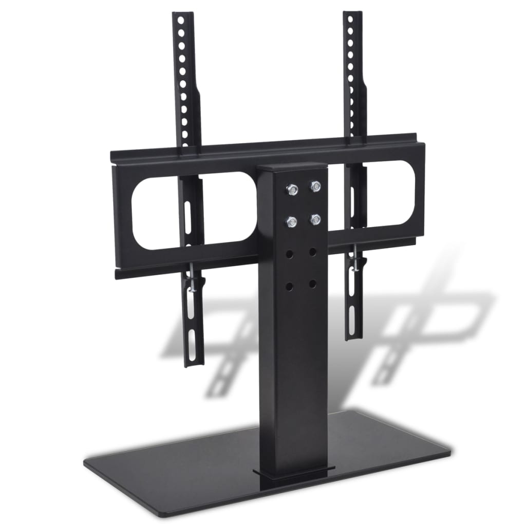 Supporto TV con Base in Ferro Nera 400 x 400 mm 23" - 55"