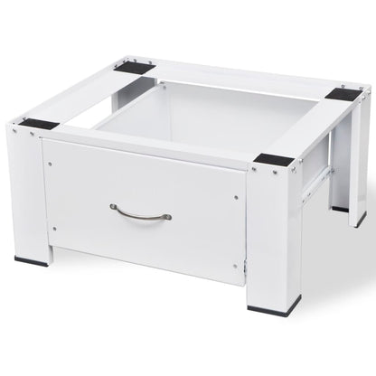 Supporto Alzatina per Lavatrice Bianco con Cassetto