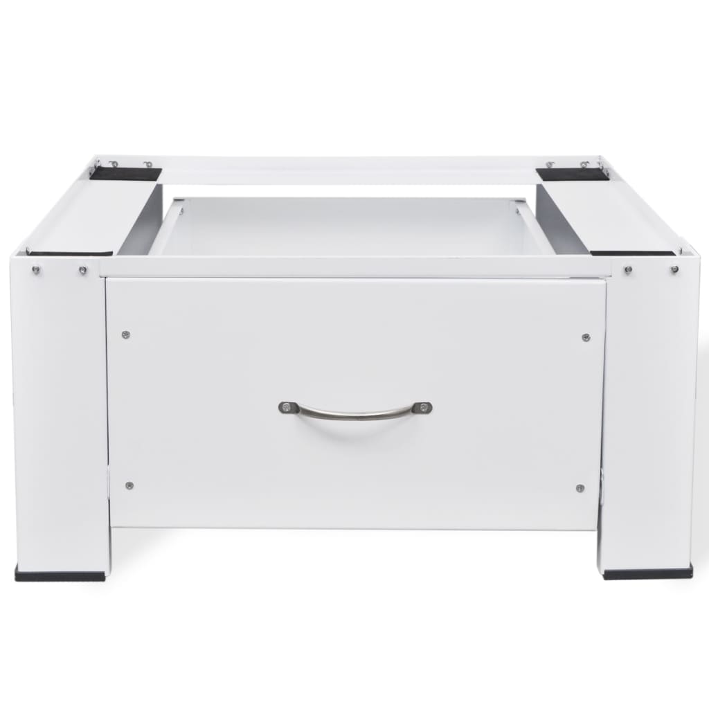 Supporto Alzatina per Lavatrice Bianco con Cassetto