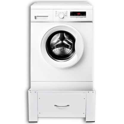 Supporto Alzatina per Lavatrice Bianco con Cassetto