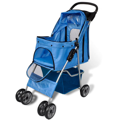 Passeggino per Cani 15 kg Blu