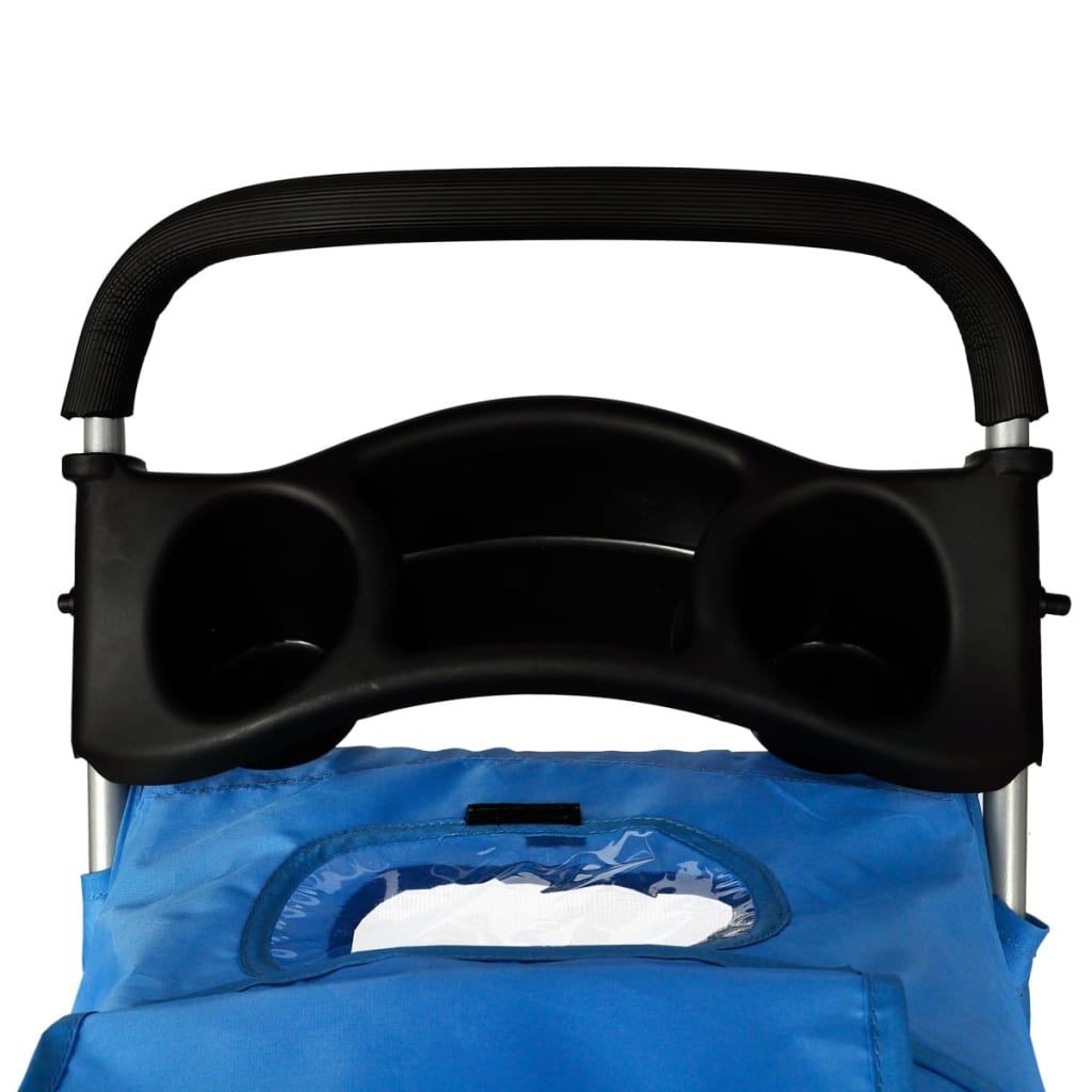 Passeggino per Cani 15 kg Blu