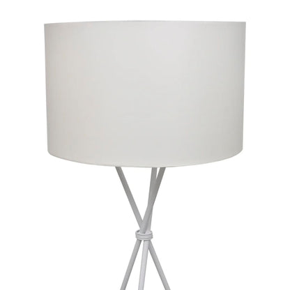 Lampada da Pavimento con Supporto Bianca 139 cm