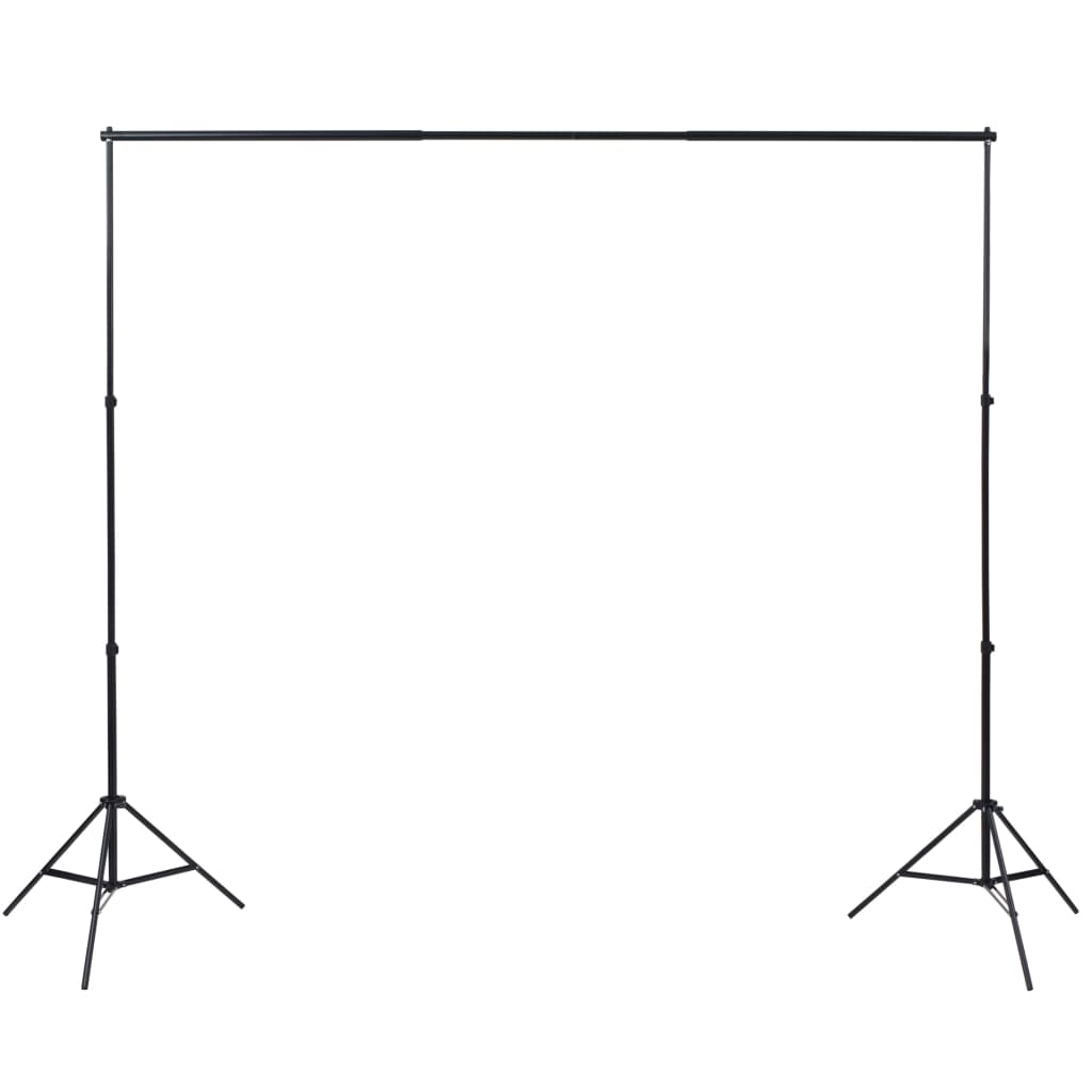 Kit Studio Foto con 3 Fondali in Cotone Telaio Regolabile 3x5 m