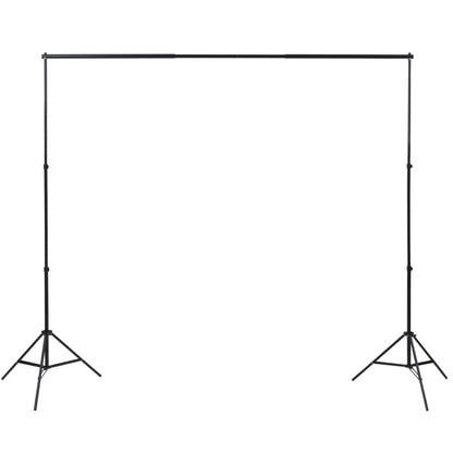 Kit Studio Foto con 3 Fondali in Cotone Telaio Regolabile 3x5 m