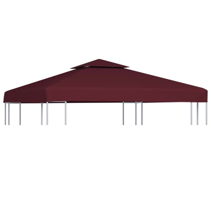 Copertura Superiore per Gazebo a 2 Strati 310g/mÂ² 3x3m Bordeaux