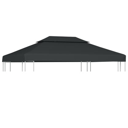 Copertura Superiore per Gazebo a 2 Strati 310g/mÂ²4x3m Antracite