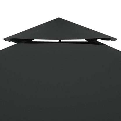 Copertura Superiore per Gazebo a 2 Strati 310g/mÂ²4x3m Antracite