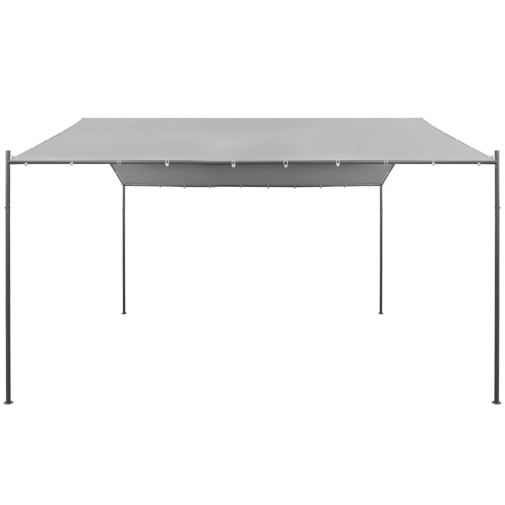 Gazebo da Giardino in Acciaio 400x400x260 cm Antracite