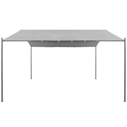 Gazebo da Giardino in Acciaio 400x400x260 cm Antracite