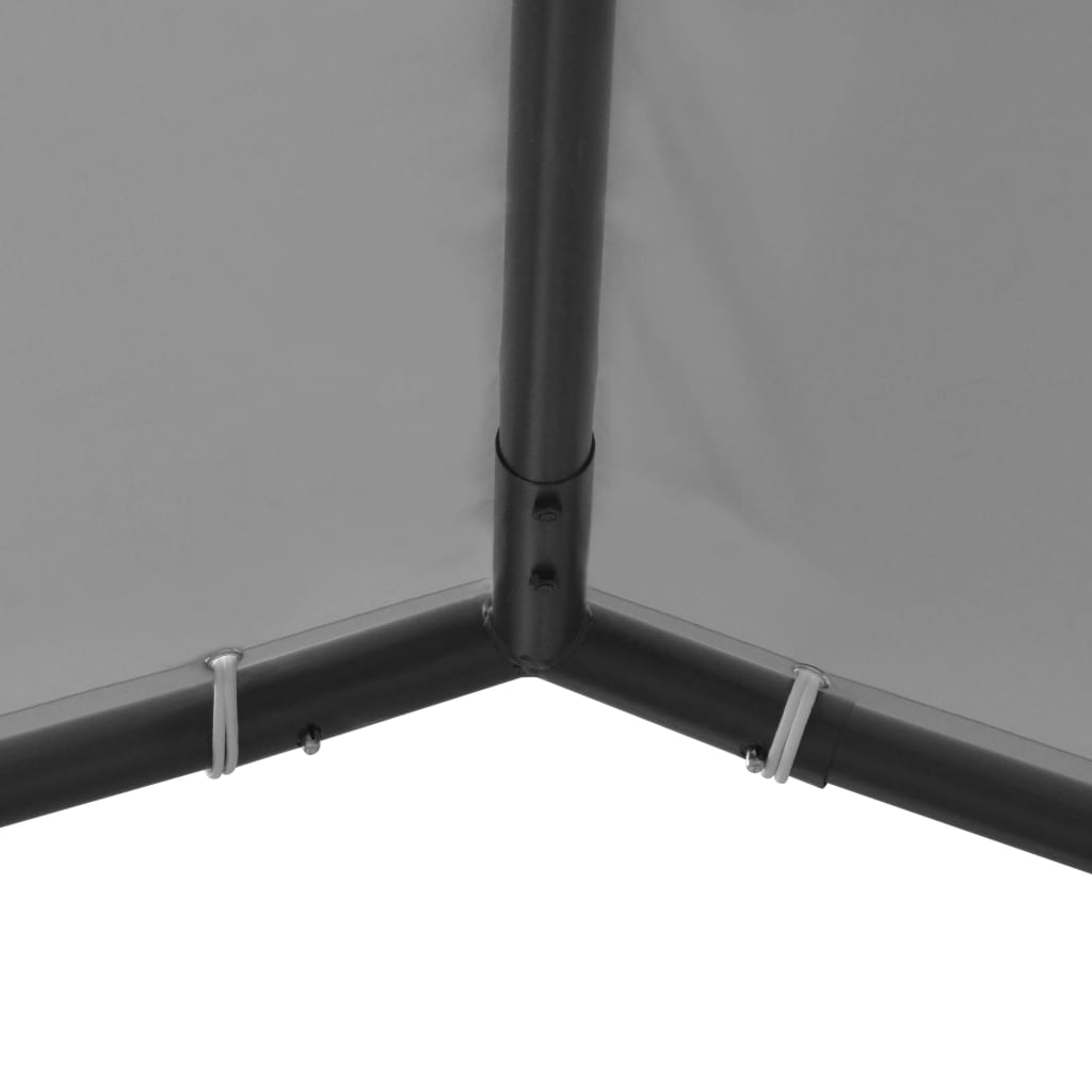 Gazebo da Giardino in Acciaio 400x400x260 cm Antracite