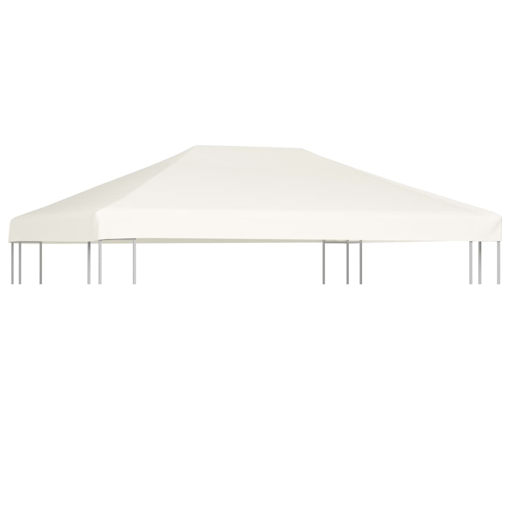 Copertura Superiore per Gazebo 310 g/mÂ² 4x3 m Bianco Crema