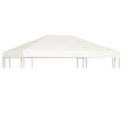 Copertura Superiore per Gazebo 310 g/mÂ² 4x3 m Bianco Crema