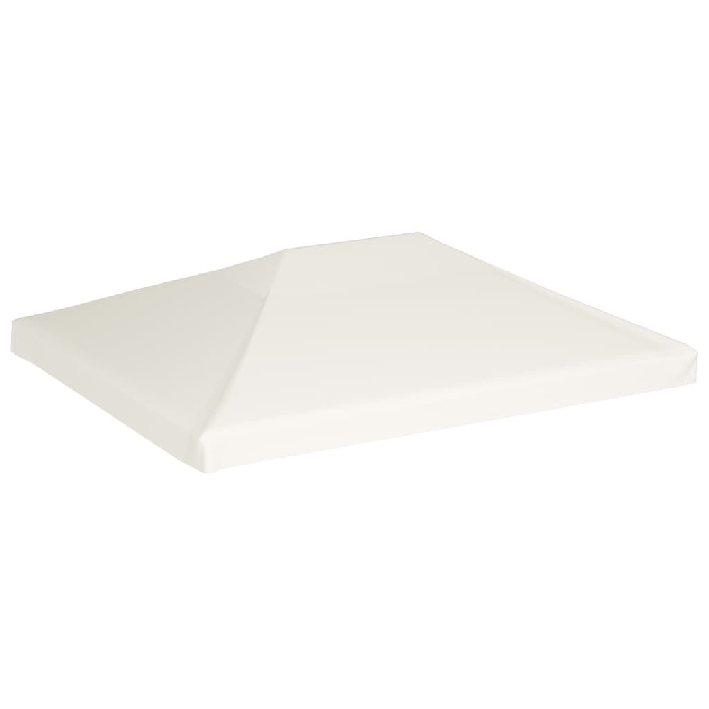 Copertura Superiore per Gazebo 310 g/mÂ² 4x3 m Bianco Crema