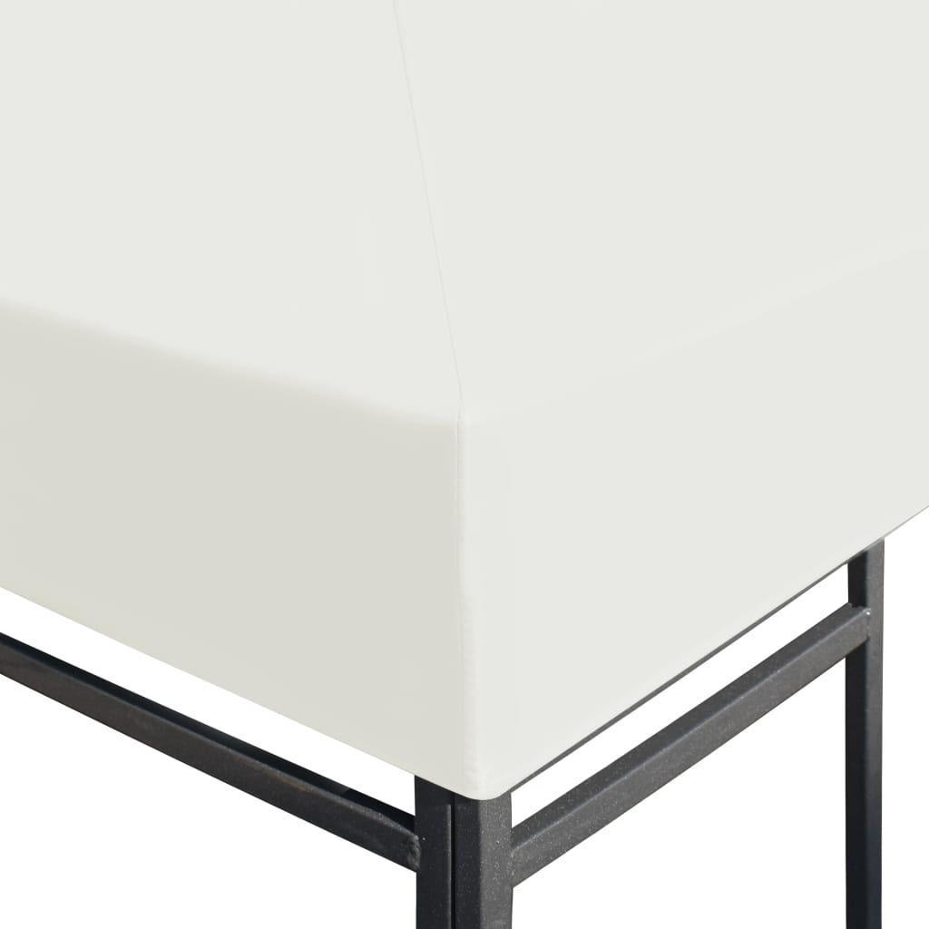 Copertura Superiore per Gazebo 310 g/mÂ² 4x3 m Bianco Crema