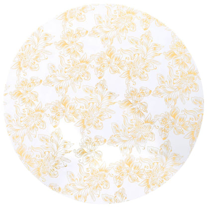 Copertura Elastica per Tavolo 2pz 70cm Bianco con Stampa Dorata