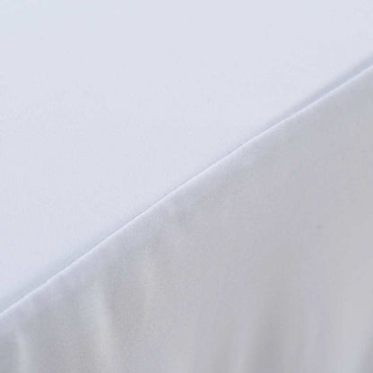 Copertura Elastica per Tavolo con Gonna 2 pz 183x76x74cm Bianco