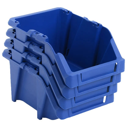 Contenitori Portaoggetti Impilabili 250 pz 103x165x76 mm Blu