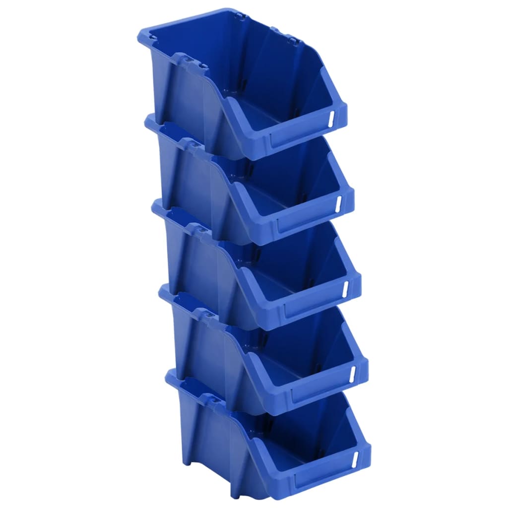 Contenitori Portaoggetti Impilabili 250 pz 103x165x76 mm Blu