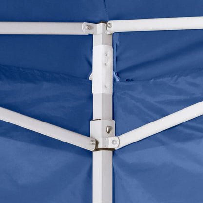 Tenda Pieghevole con 2 Pareti 3x3 m Blu